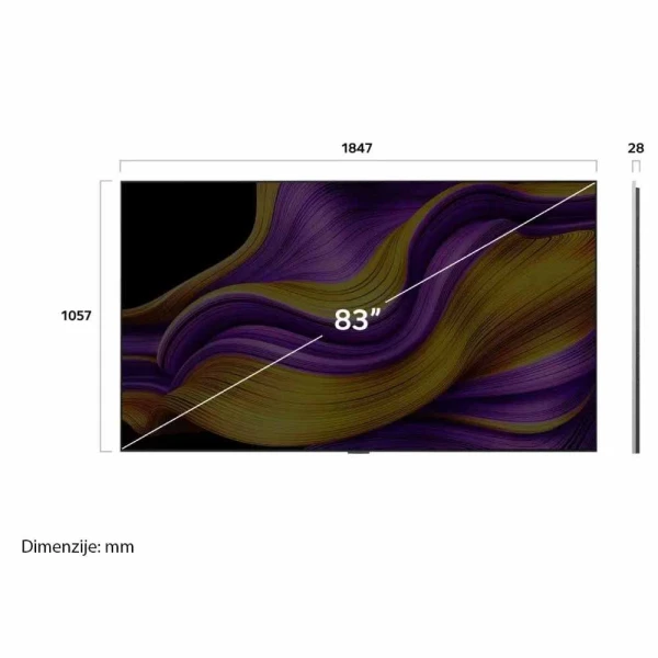 LG 83'' (211 cm) 4K HDR Smart OLED TV, 2025 ( OLED83G51LW ) 