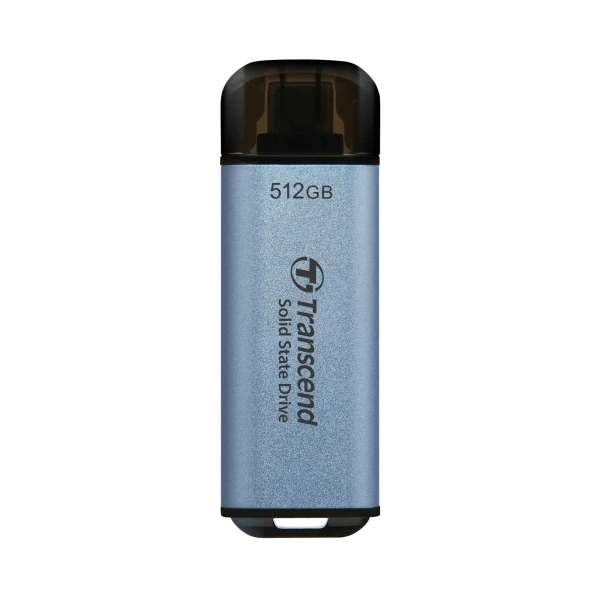 512GB, Portable SSD, ESD300C, USB 10Gbps, Type C, Sky Blue ( TS512GESD300C )