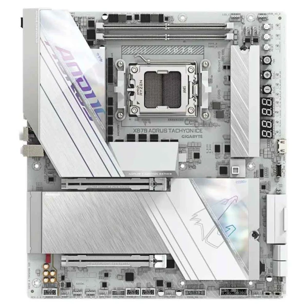 AM5, AMD X870, 2x DDR5 DIMM (DDR5 OC up to 9600MT/s) , Ultra-Fast Storage : 3x M.2 slots, including 1x PCIe 5.0 x4, AORUS AI SNATCH : Auto-