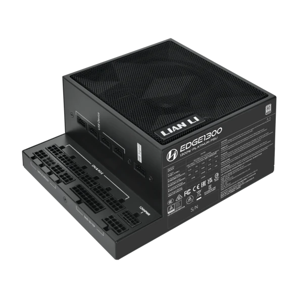 Napajanje 1300W Lian Li EDGE 80PLUS Platinum PCIe 5.1, ATX 3,1 USB HUB, Crno