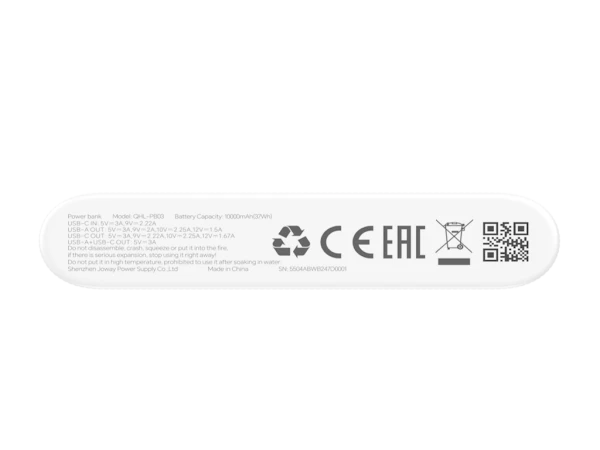 Prenosivi punjac HONOR Choice Power Bank 22.5W10000mAhbeli' ( '5504ABWC' ) 