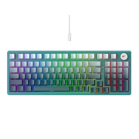 Havit tastatura KB899L belo-zelena ( 66055 )