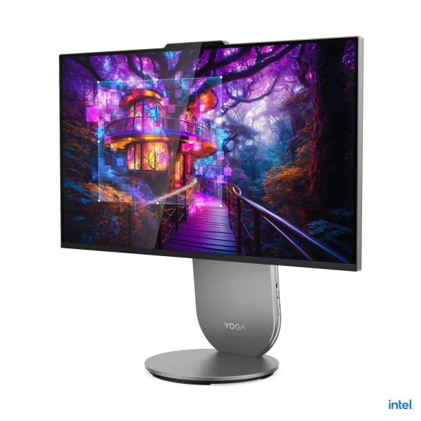 Yoga AIO 27IAH10 All-In-One (Cloud grey,TOUCH,Rotation) 16-Core Ultra 7 255H 5.1GHz 24MB 16GB 1TB-NVMe-SSD 27'' QHD (2560x1440) IPS 400n Tou
