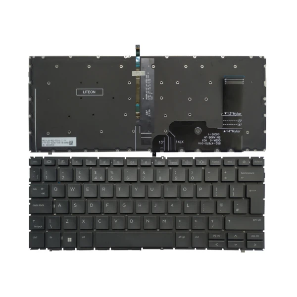 Tastatura za laptop HP ZBook Firefly 14 G9 14 G10 veliki enter, pozadinsko osvetljenje