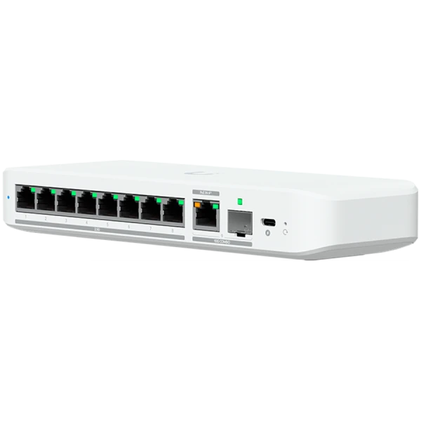 Ubiquiti switch USW-Flex-2.5G-8-EU 8-port 2.5 GbE ports, 10 GbE PoE+ input port for power  SFP+ port combo ( USW-FLEX-2.5G-8-EU )