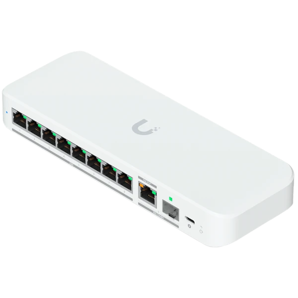 Ubiquiti switch USW-Flex-2.5G-8-EU 8-port 2.5 GbE ports, 10 GbE PoE+ input port for power  SFP+ port combo ( USW-FLEX-2.5G-8-EU )