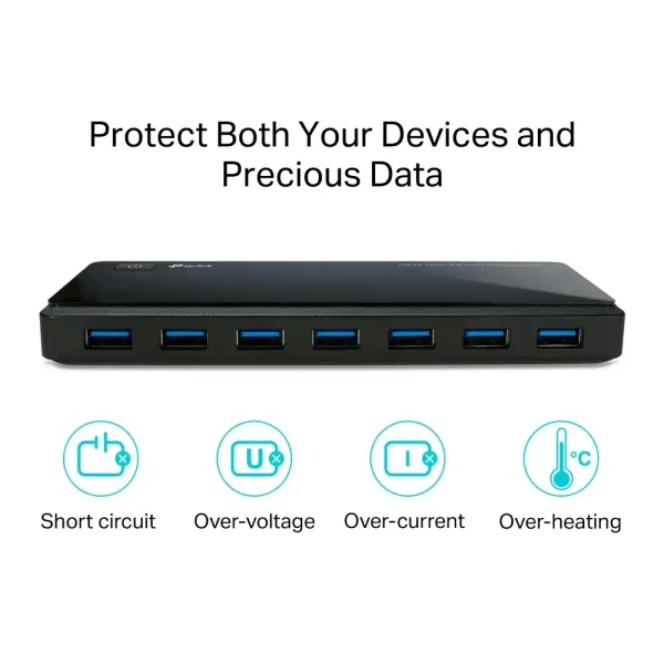 TP-Link USB HUB 7 port UH720 3.0 5V2.4ATP-Link USB HUB 7 port UH720 3.0 5V2.4A