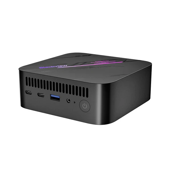 Mini PC Blackview MP100 AMD R7 5825U 32GB1TB1xHDMI1xDPRJ45BTWiFIWin 11 Pro Black