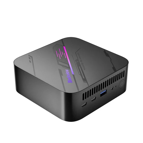 Mini PC Blackview MP100 AMD R7 5825U 32GB1TB1xHDMI1xDPRJ45BTWiFIWin 11 Pro Black