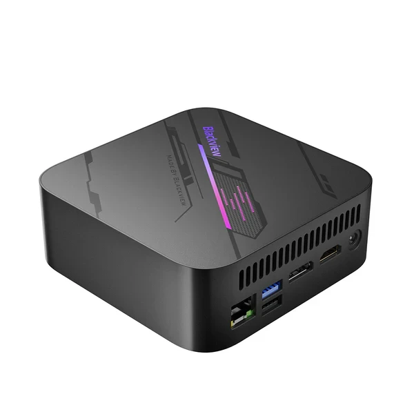 Mini PC Blackview MP100 AMD R7 5825U 32GB1TB1xHDMI1xDPRJ45BTWiFIWin 11 Pro Black