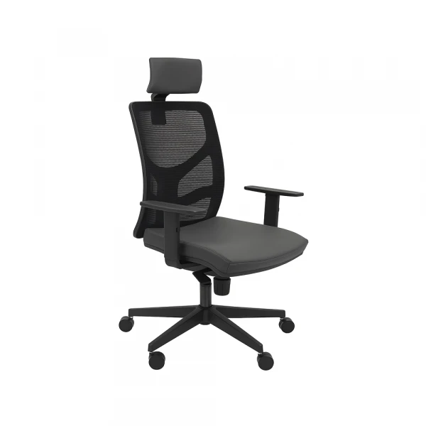 Radna stolica Y10 PDH sa naslonom za glavu, crna