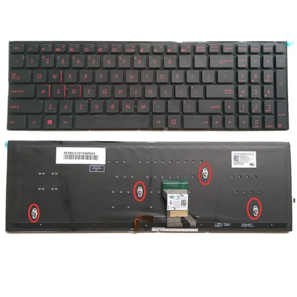 Tastature za laptop Asus FX502 FX502V FX502VD FX502VM FX502VM-AS73 mali enter