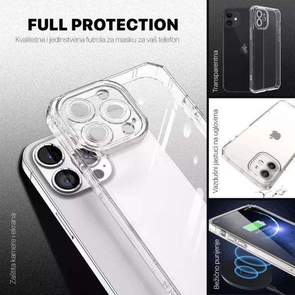 Torbica Full Protection za iPhone 16 Pro Max 6.9 transparent