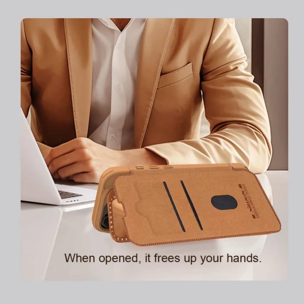 Torbica Nillkin Qin Prop za iPhone 16 Pro Max 6.9 crna