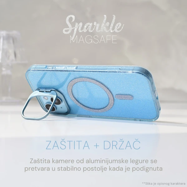 Torbica Magsafe Sparkle za iPhone 16 Pro Max 6.9 crna