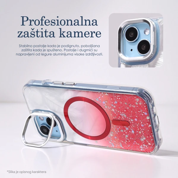 Torbica Magsafe Glitter za iPhone 16 Pro Max 6.9 plava