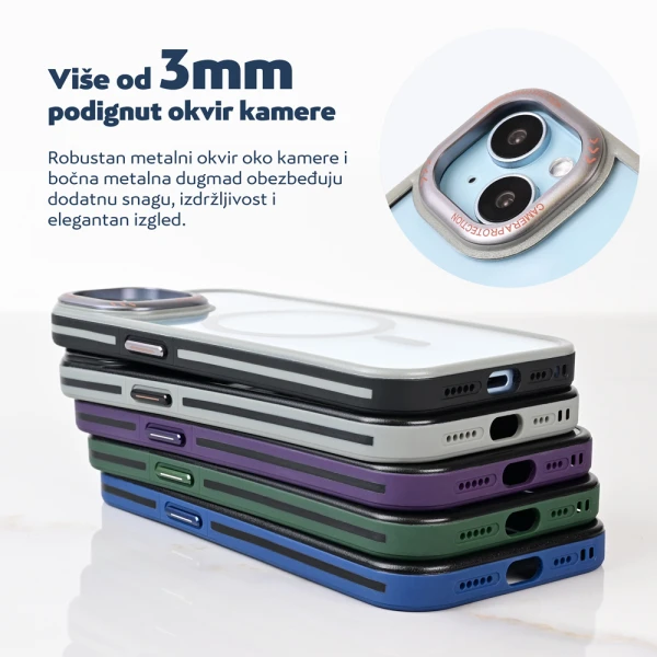 Torbica Magsafe Trendy za iPhone 16 Pro Max 6.9 siva