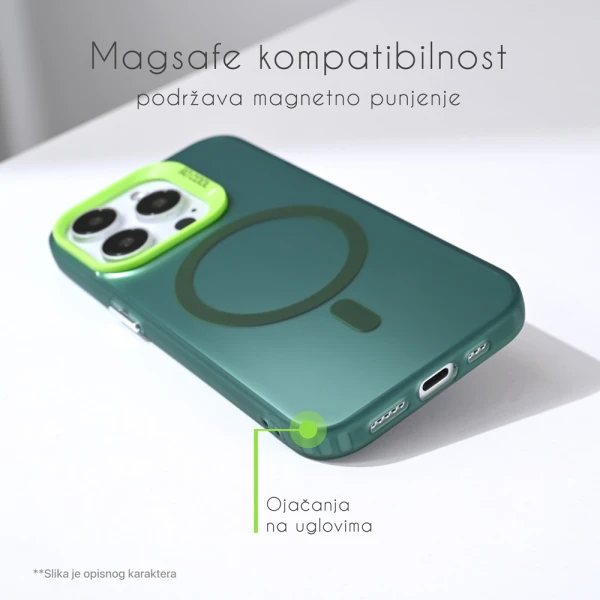 Torbica Magsafe Clear za iPhone 16 Pro Max 6.9 crna