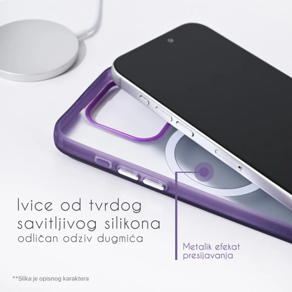 Torbica Magsafe Clear za iPhone 16 Pro Max 6.9 zelena