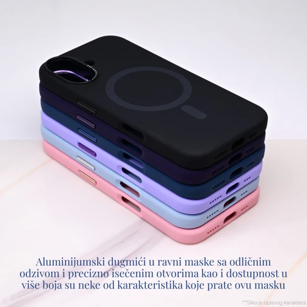 Torbica Magsafe Matte Color iPhone 16 Pro Max 6.9 lila