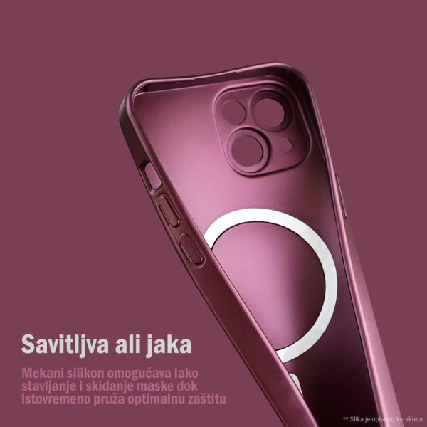 Torbica Magsafe Chrome za iPhone 16 Pro Max 6.9 siva