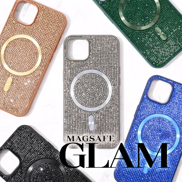 Torbica za Magsafe Glam za iPhone 16 Pro Max 6.9 zelena