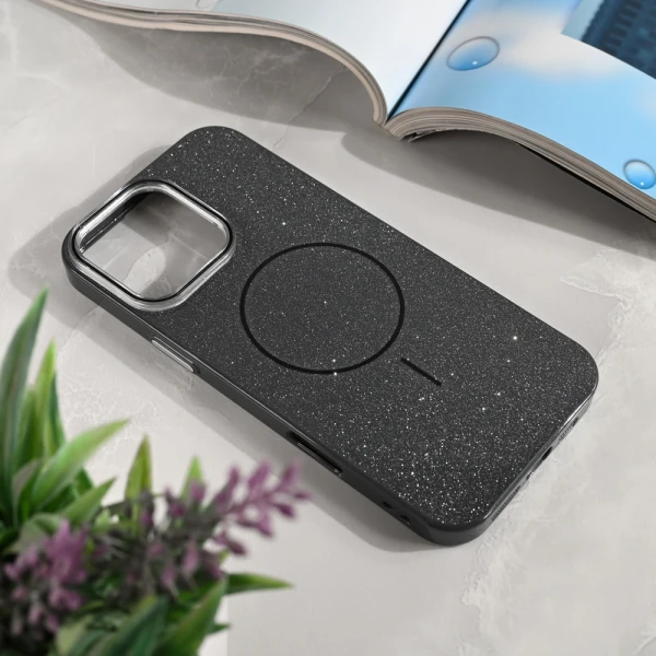 Torbica za Magsafe Sparkle Dust iPhone 16 Pro Max 6.9 crna