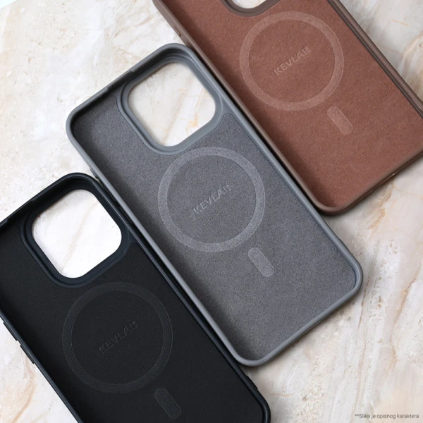 Torbica Magsafe Kevlar za iPhone 16 Pro Max 6.9 crna