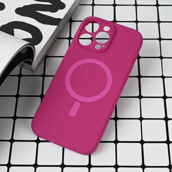 Torbica Magsafe Pure color za iPhone 16 Pro Max 6.9 tamno pink