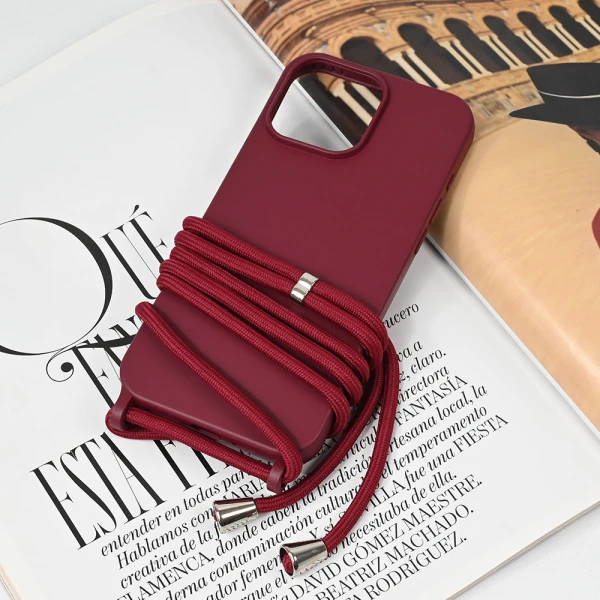 Torbica Crossbody za iPhone 16 Pro Max 6.9 bordo