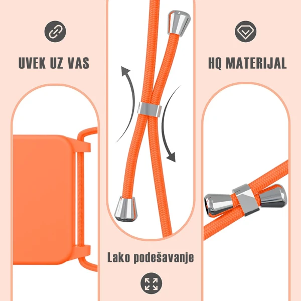 Torbica Crossbody za iPhone 16 Pro Max 6.9 pink