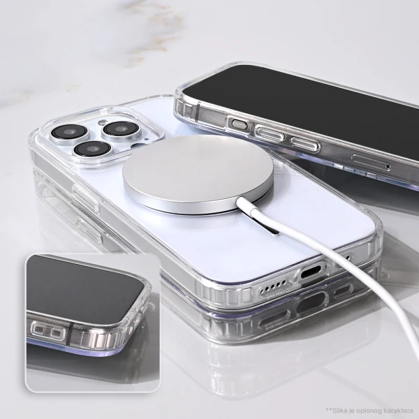 Torbica Magsafe Color Line za iPhone 16 Pro Max 6.9 crna