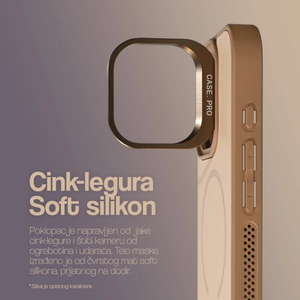 Torbica Magsafe Matte Shield za iPhone 16 Pro Max 6.9 roze