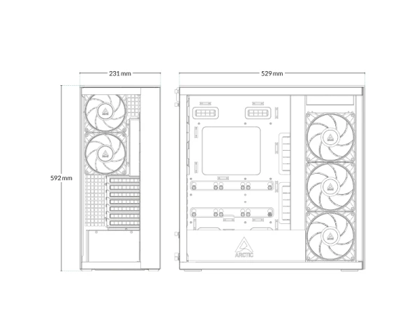 ARCTIC Xtender VG gaming kućište ACPCC00019A 