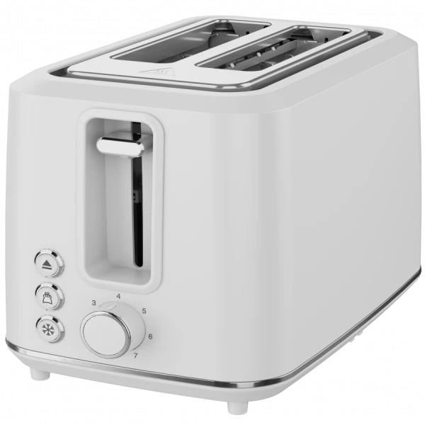 Electric Toaster, white, 220-240V, 50-60Hz, 920-1080W, 2 slots, 3 modes, 7 browning levels ( ATS0001W ) 