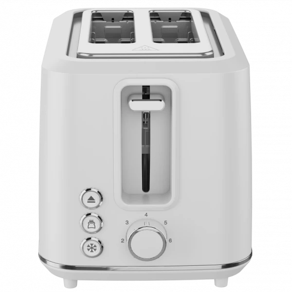 Electric Toaster, white, 220-240V, 50-60Hz, 920-1080W, 2 slots, 3 modes, 7 browning levels ( ATS0001W ) 