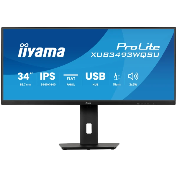 XUB3493WQSU-B6 34 IPS Ultra wide flat screen with PIP, PBP and height adjustable stand ( XUB3493WQSU-B6 ) 