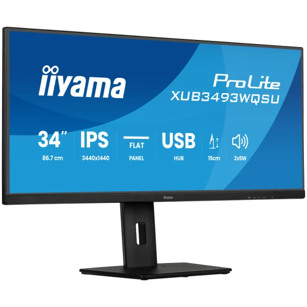 XUB3493WQSU-B6 34 IPS Ultra wide flat screen with PIP, PBP and height adjustable stand ( XUB3493WQSU-B6 ) 