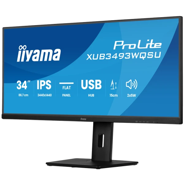 XUB3493WQSU-B6 34 IPS Ultra wide flat screen with PIP, PBP and height adjustable stand ( XUB3493WQSU-B6 ) 