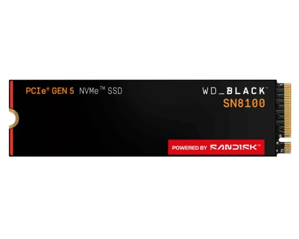 WD 4TB M.2 NVMe SSD Gen5 WDS400T1X0M SN8100 Black 