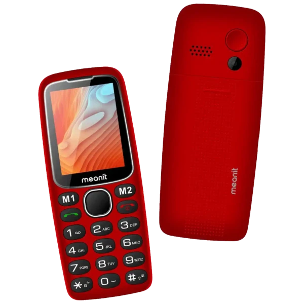 Mobilni telefon Meanit Senior 10 plus crveni