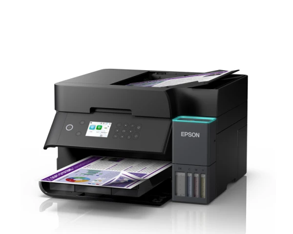 L6370 EcoTank, print-scan-copy, Color, A4, 4800X1200, LAN, Wi-Fi, ADF, LCD, Duplex print @ scann ( C11CL43403 ) 