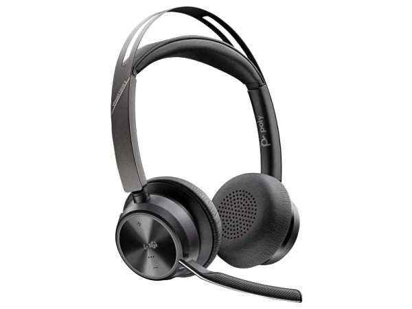 HP Poly Voyager Focus 2 Microsoft Teams Certified USB-C-C Headset +USB-C/A Adapter +Charging Stand ( 9T9J6AA ) 