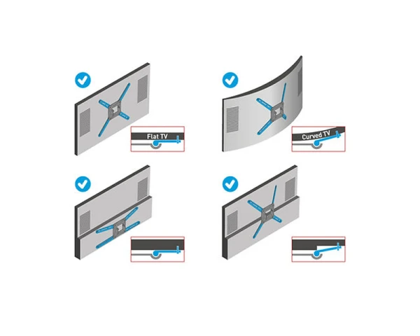 BARKAN BM300R LCD TV zglobni zidni nosač do 65 inča 