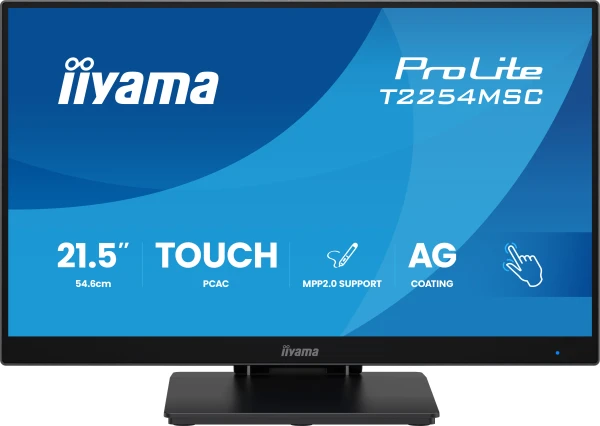 Iiyama ProLite T2254MSC-B2AG - LED monitor 22 inch 21.5 inch viewable touchscreen 1920 x 1080 Full HD 1080p 100 Hz IPS 300 cd m2 1300 1 4 m