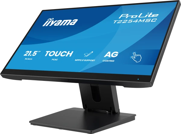 Iiyama ProLite T2254MSC-B2AG - LED monitor 22 inch 21.5 inch viewable touchscreen 1920 x 1080 Full HD 1080p 100 Hz IPS 300 cd m2 1300 1 4 m