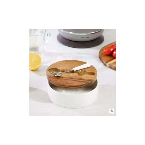 KASSEL KS93509 POSUDA ZA ŠEĆER SA KAŠIČICOM PORCELAN