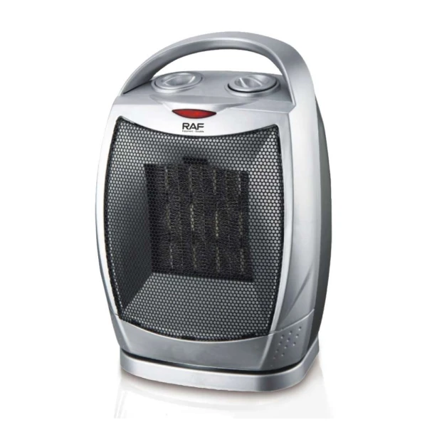 RAF R.1602 KERAMIČKA ROTIRAJUĆA GREJALICA SIVA 1500W