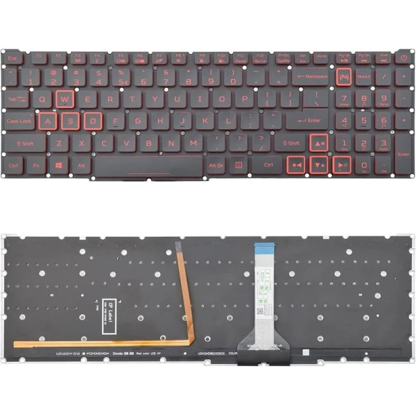Tastature za laptop Acer Nitro 5 AN515-56 AN515-57 AN515-58 AN517-54 crveni tasteri