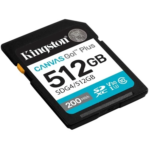 Micro SD Card 512GB Kingston SDG4512GB class 10 200Mbs160Mbs